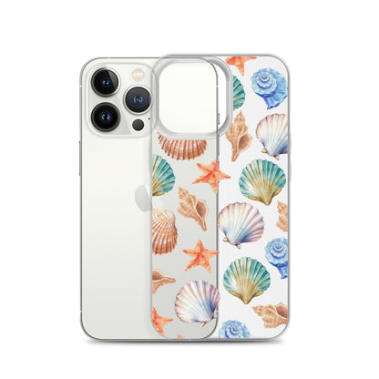 Seashell Breeze Clear iPhone Case