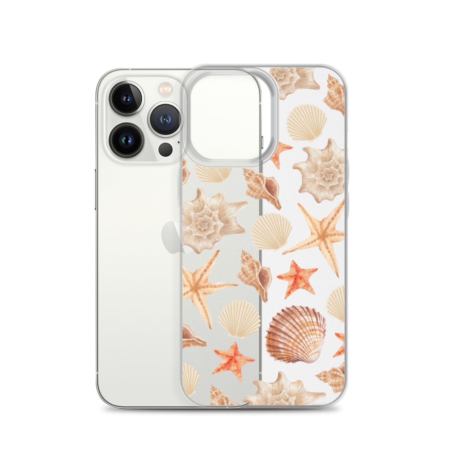 Sunset Shells Clear iPhone Case