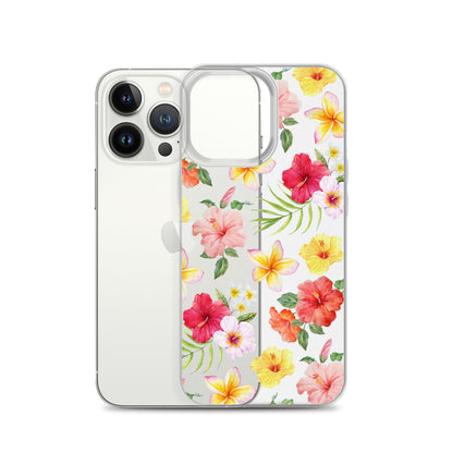 Hibiscus Clear iPhone Case