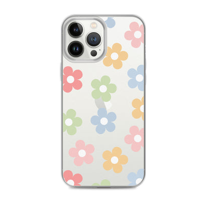 Pastel Garden Clear iPhone Case