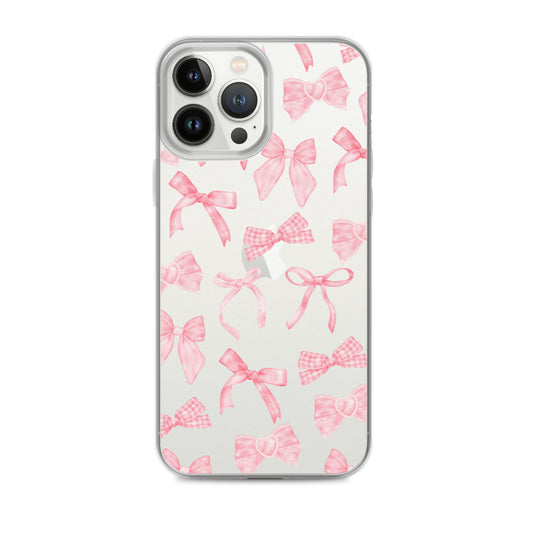 Bow Delight Clear iPhone Case