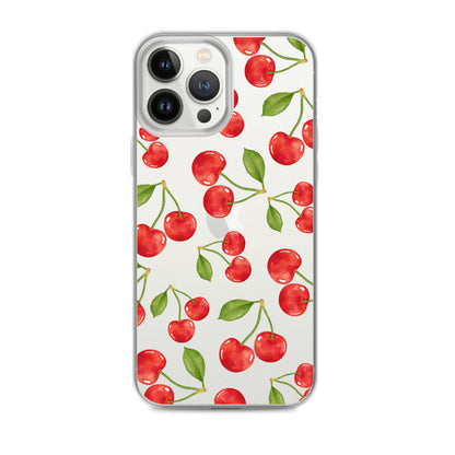 Cherry Clear iPhone Case