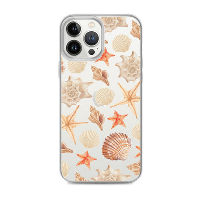 Sunset Shells Clear iPhone Case