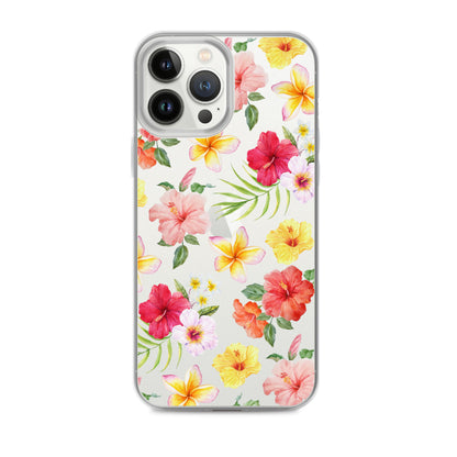 Hibiscus Clear iPhone Case