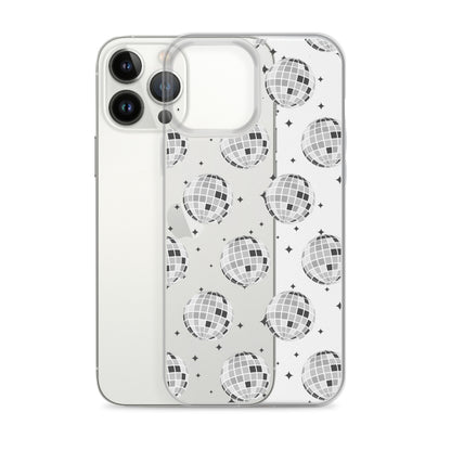 Disco Balls Clear iPhone Case