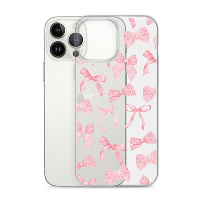 Bow Delight Clear iPhone Case