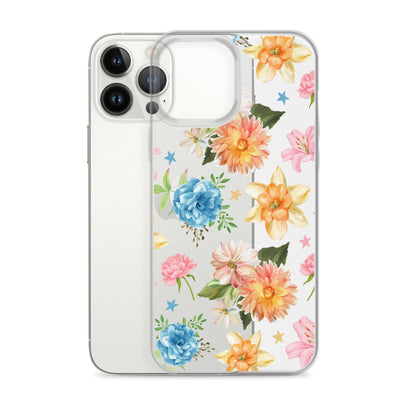 Floral Fiesta Clear iPhone Case