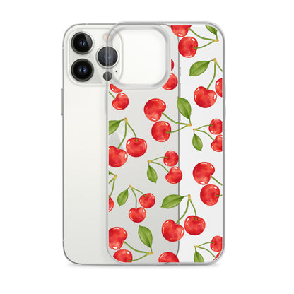 Cherry Clear iPhone Case