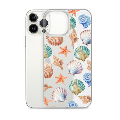 Seashell Breeze Clear iPhone Case