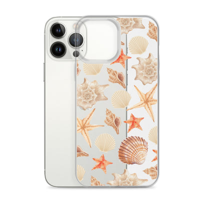 Sunset Shells Clear iPhone Case