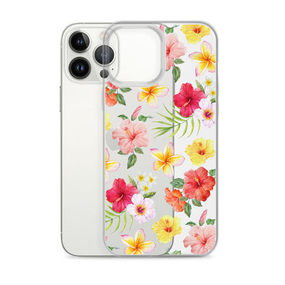 Hibiscus Clear iPhone Case