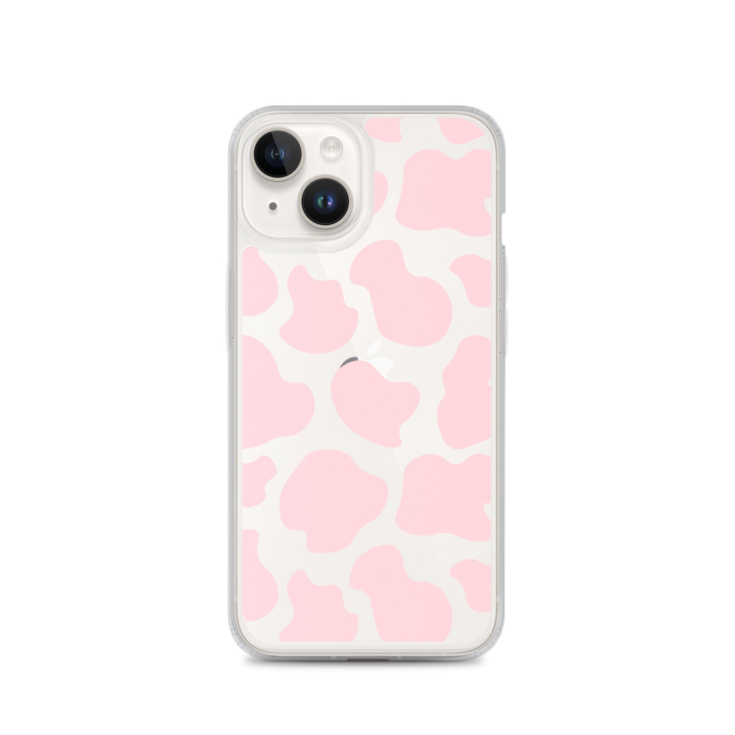Pink Cow Clear iPhone Case iPhone 14