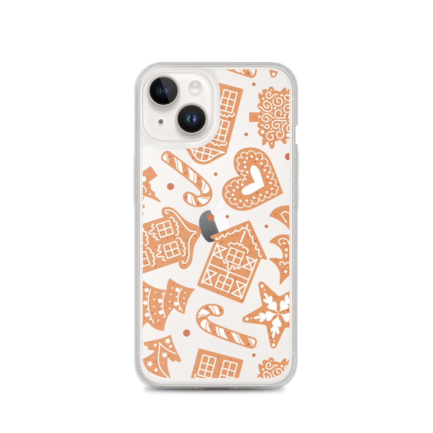 Gingerbread Clear iPhone Case iPhone 14
