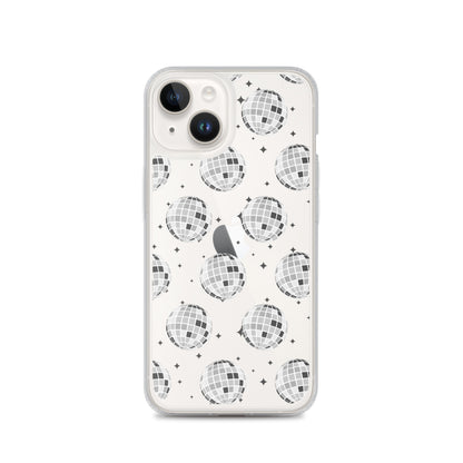 Disco Balls Clear iPhone Case