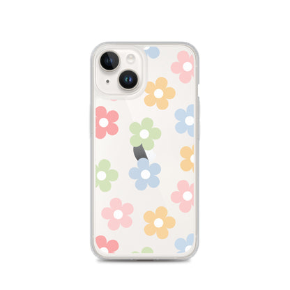 Pastel Garden Clear iPhone Case