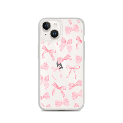 Bow Delight Clear iPhone Case