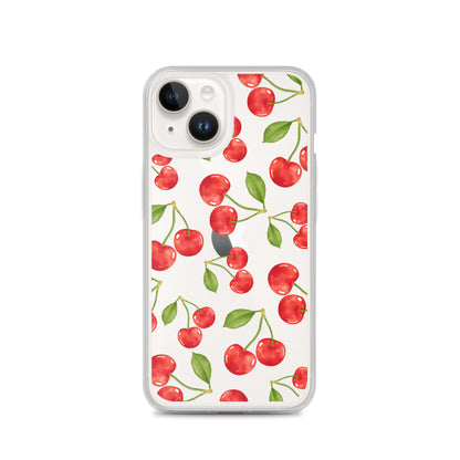 Cherry Clear iPhone Case