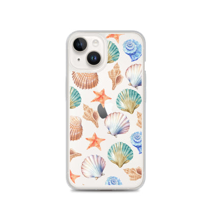 Seashell Breeze Clear iPhone Case