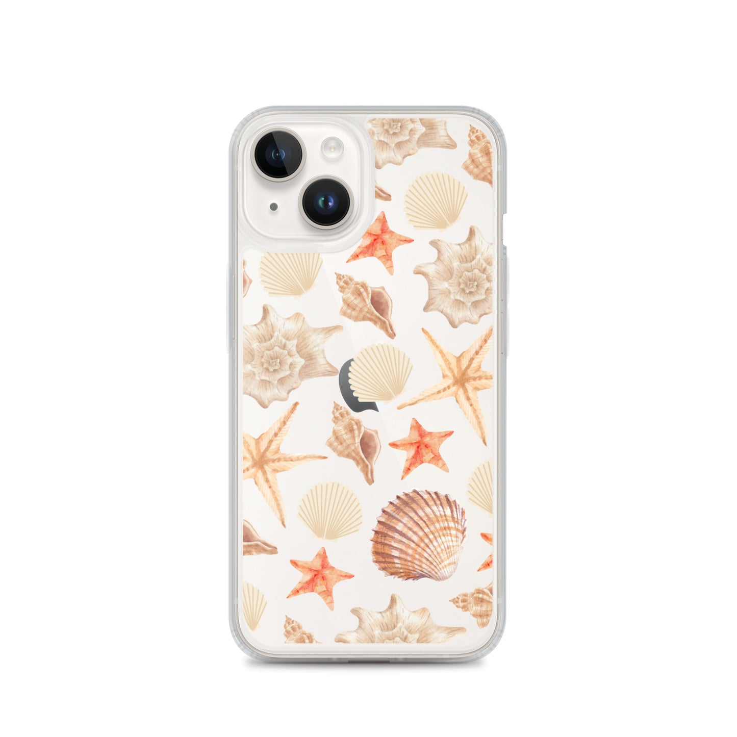 Sunset Shells Clear iPhone Case