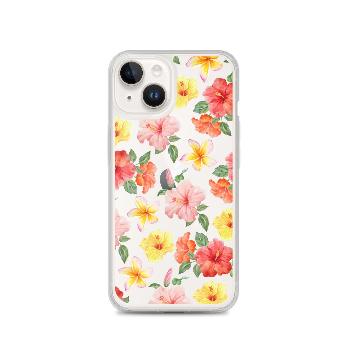 Hibiscus Bloom Clear iPhone Case