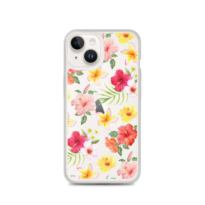 Hibiscus Clear iPhone Case