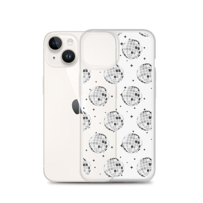 Disco Balls Clear iPhone Case