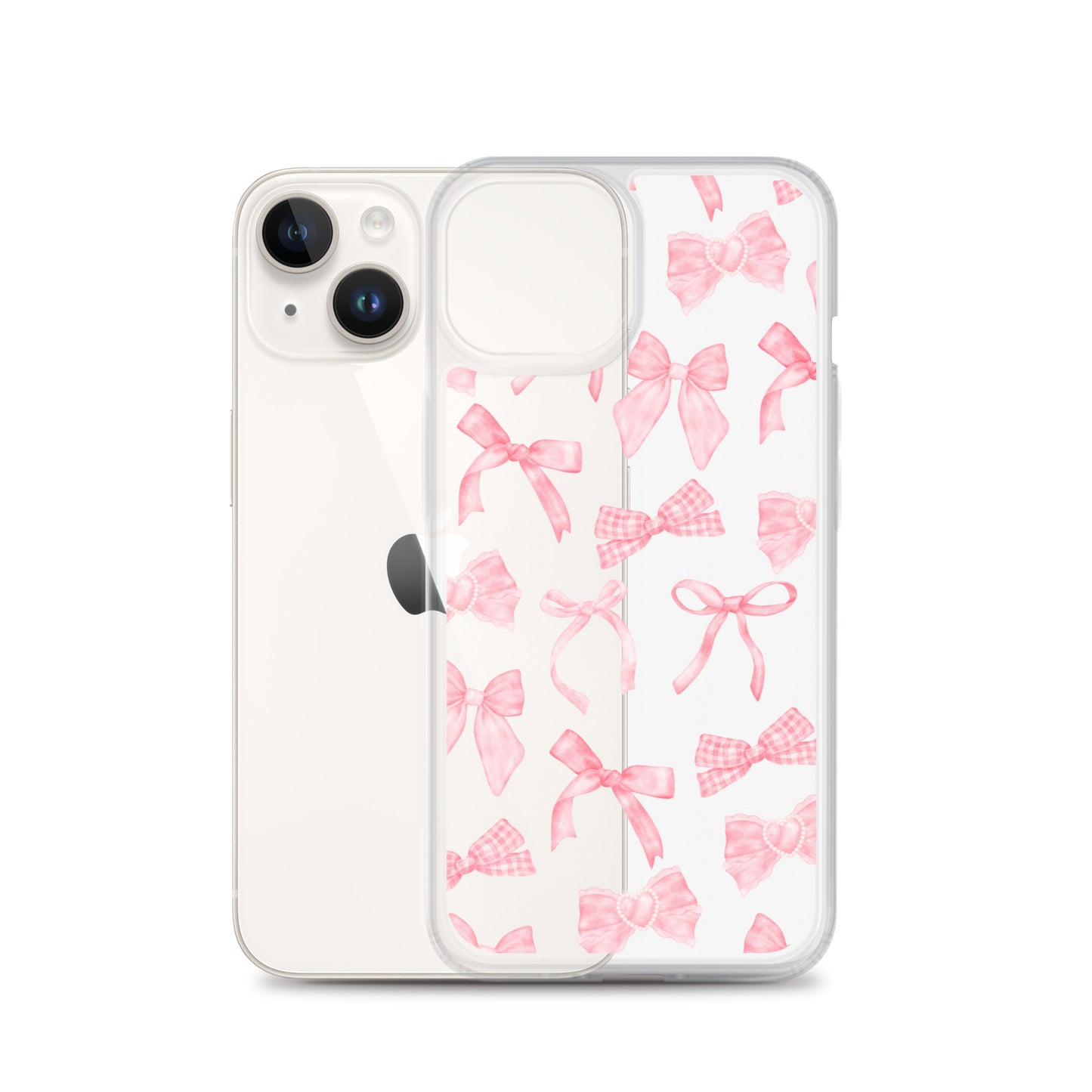 Bow Delight Clear iPhone Case