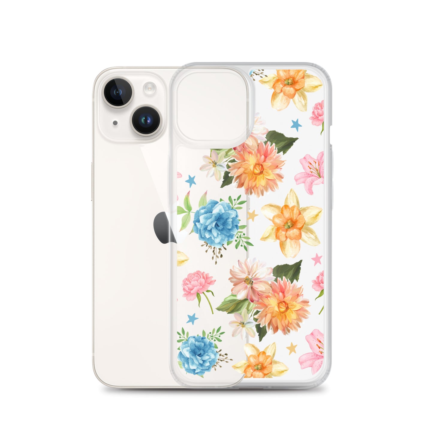 Floral Fiesta Clear iPhone Case