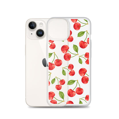 Cherry Clear iPhone Case