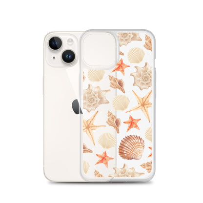 Sunset Shells Clear iPhone Case