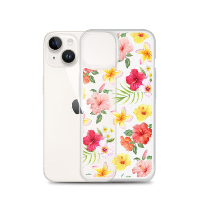 Hibiscus Clear iPhone Case