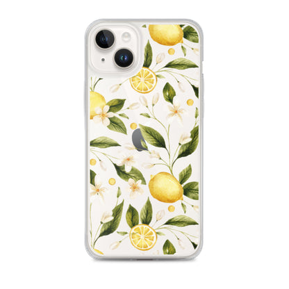 Lemon Garden Clear iPhone Case iPhone 14 Plus