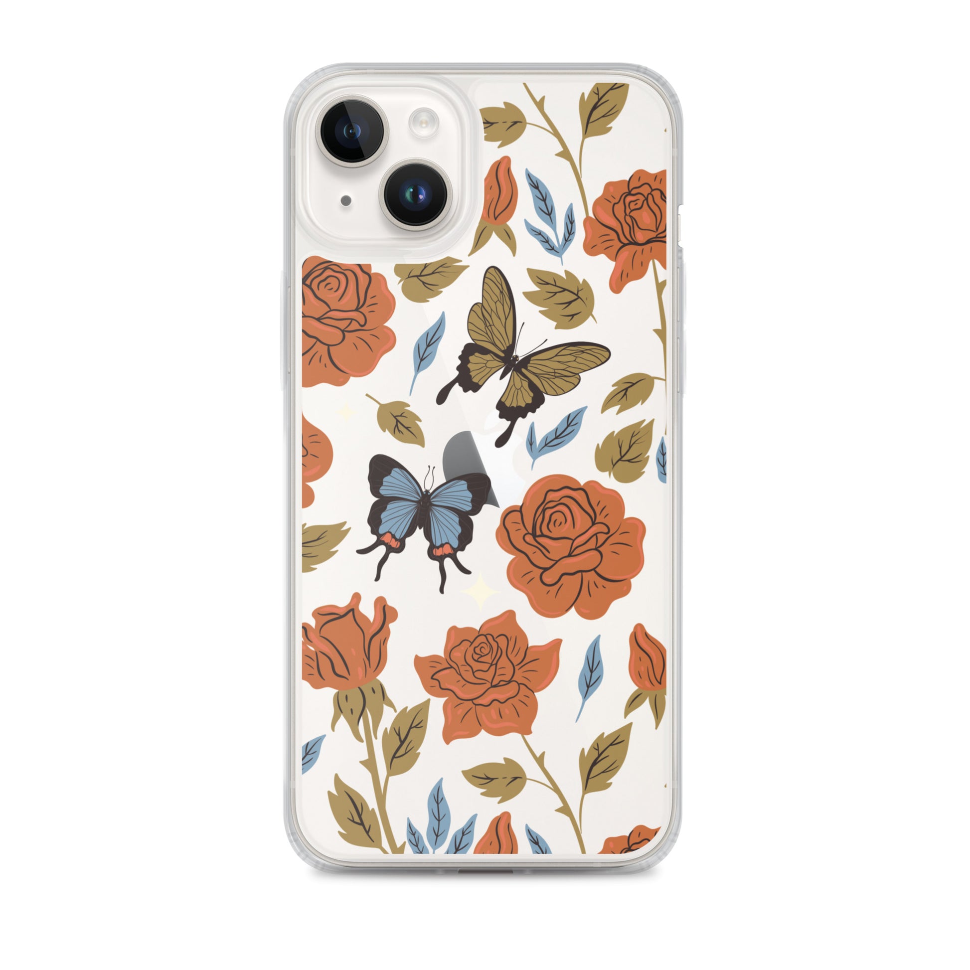 Butterfly Spices Clear iPhone Case iPhone 14 Plus