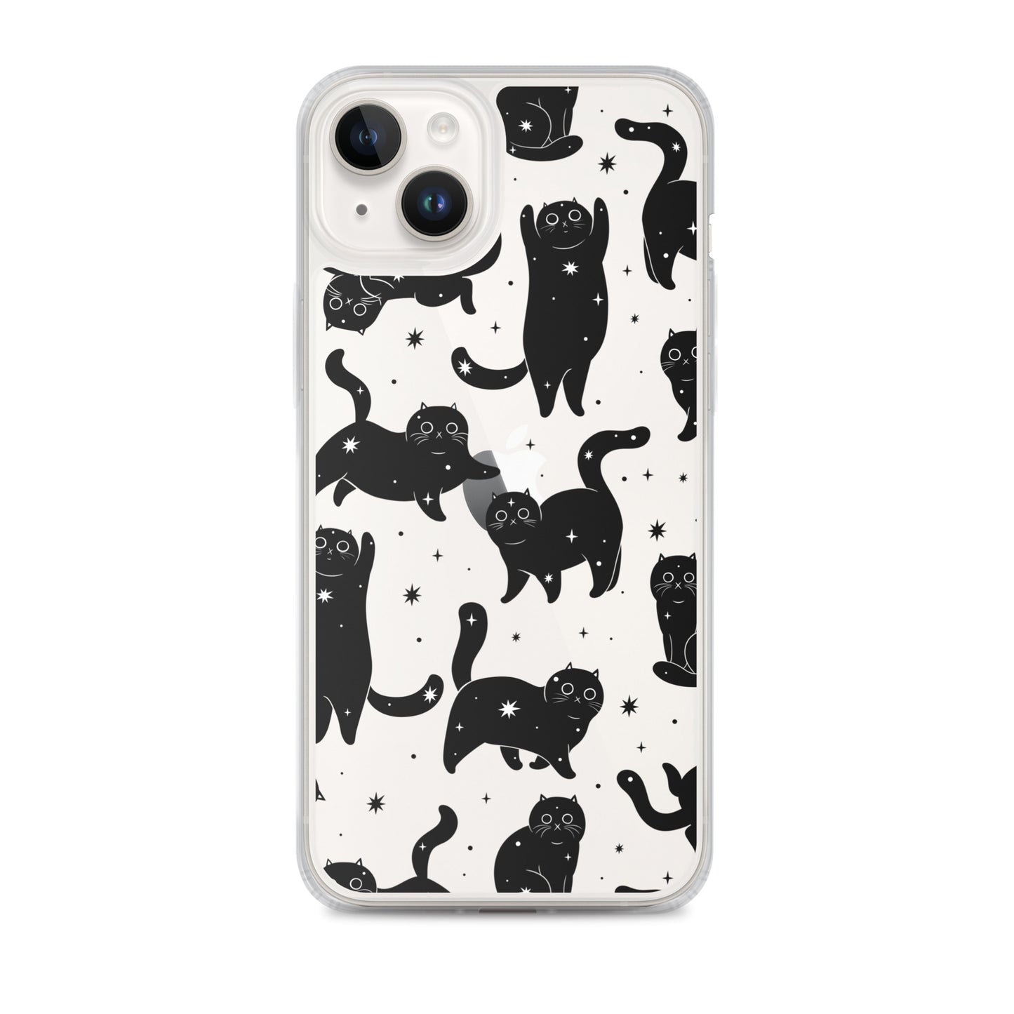 Star Cats Clear iPhone Case iPhone 14 Plus