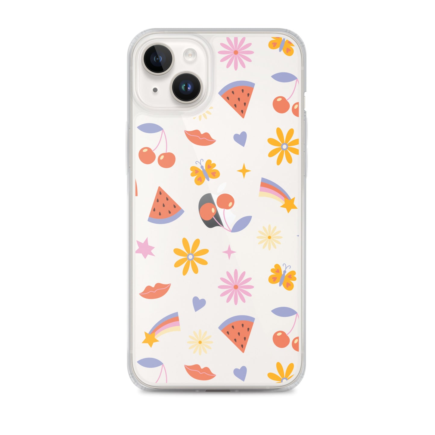 Summer Vibes Clear iPhone Case iPhone 14 Plus