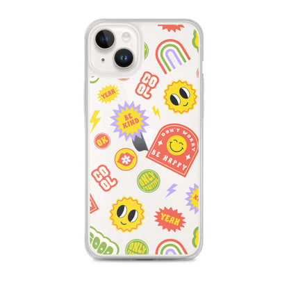 Good Vibes Clear iPhone Case iPhone 14 Plus