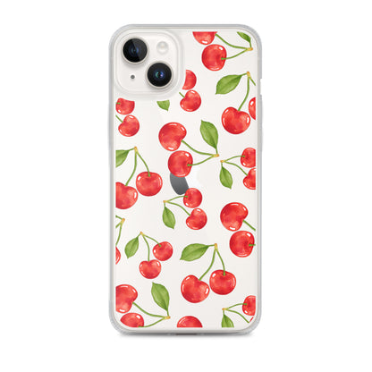 Cherry Clear iPhone Case