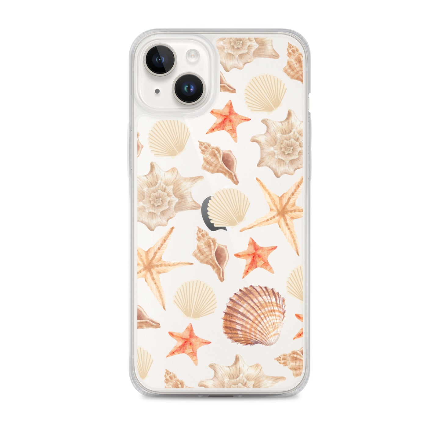 Sunset Shells Clear iPhone Case