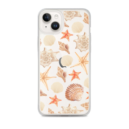 Sunset Shells Clear iPhone Case