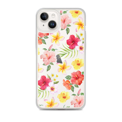 Hibiscus Clear iPhone Case