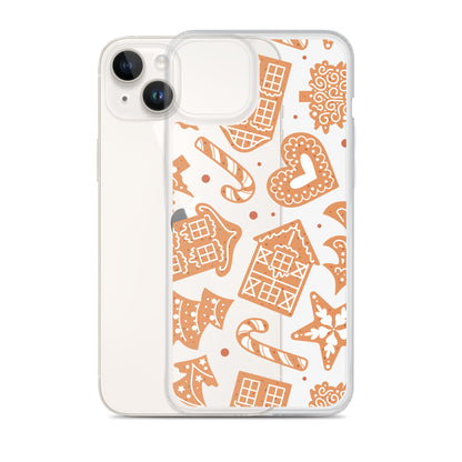 Gingerbread Clear iPhone Case