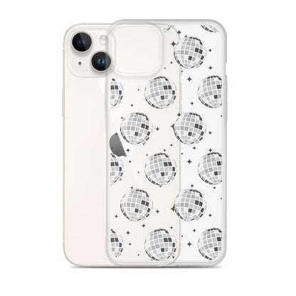 Disco Balls Clear iPhone Case