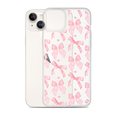 Flirty Bows Clear iPhone Case