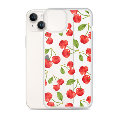 Cherry Clear iPhone Case