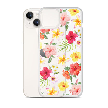 Hibiscus Clear iPhone Case