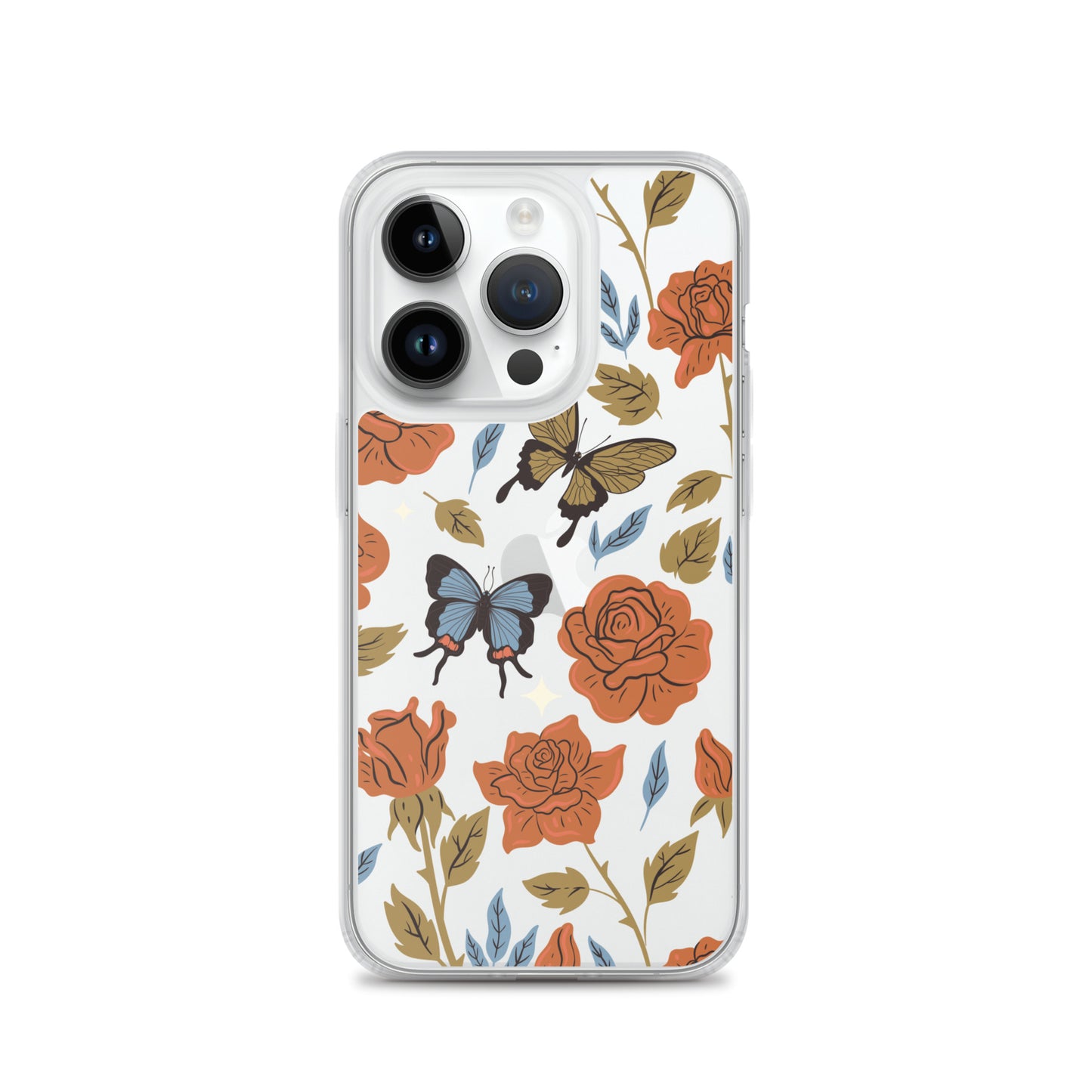 Butterfly Spices Clear iPhone Case iPhone 14 Pro