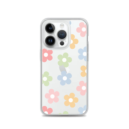 Pastel Garden Clear iPhone Case