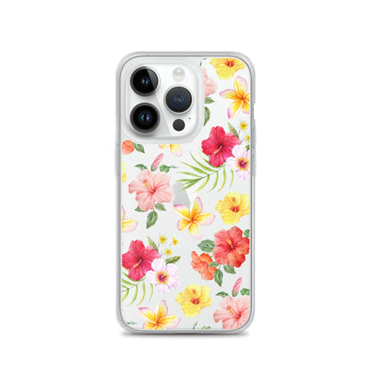 Hibiscus Clear iPhone Case