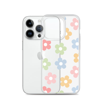 Pastel Garden Clear iPhone Case