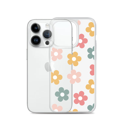 Boho Garden Clear iPhone Case